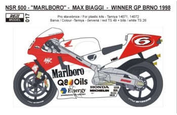 Decal – Honda  NSR 500 Max Biaggi – GP Czech 1998